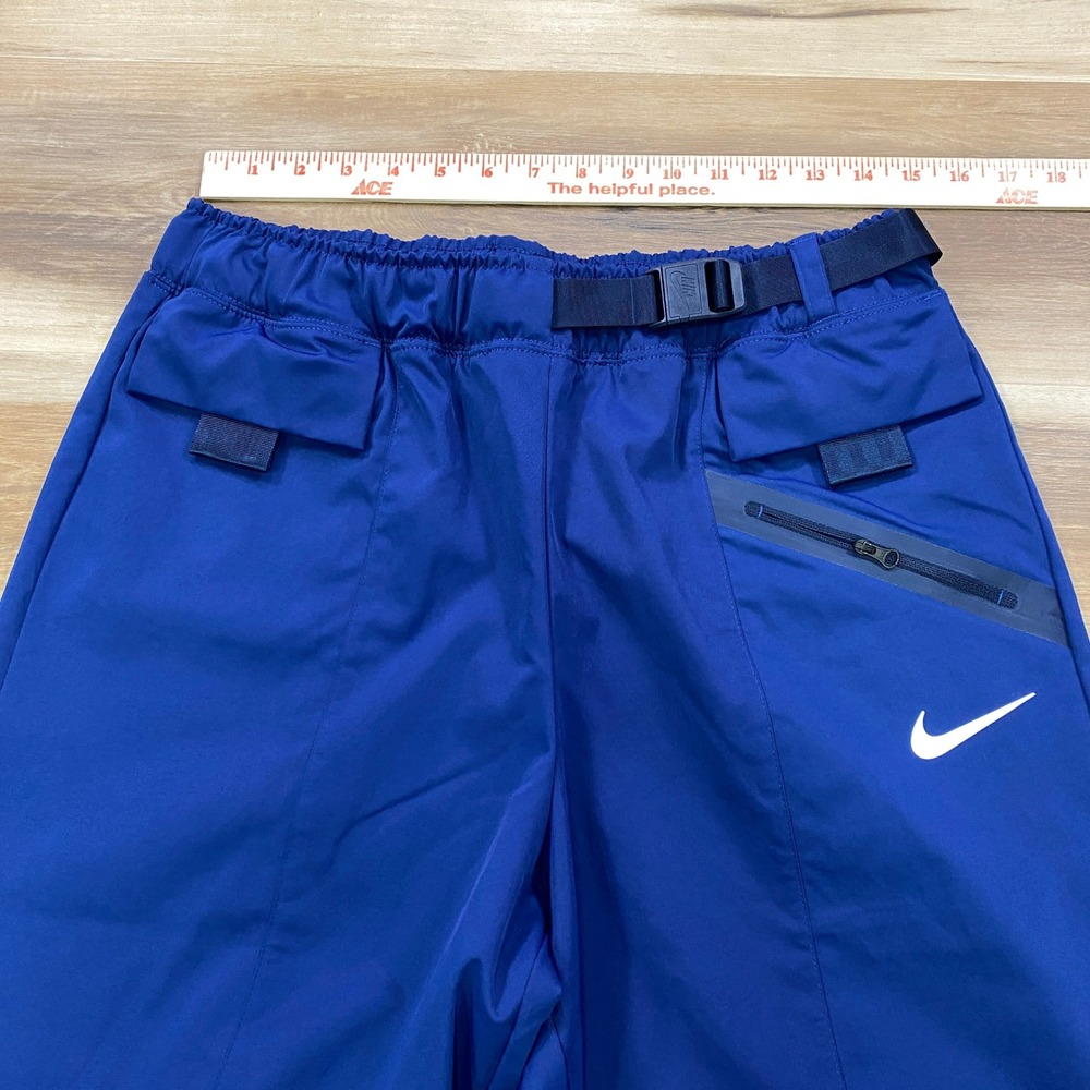 Nike Tech Pack Pants Mens M Gorpcore Polyester Tapered Blue Streetwear Active - Picture 2 of 9